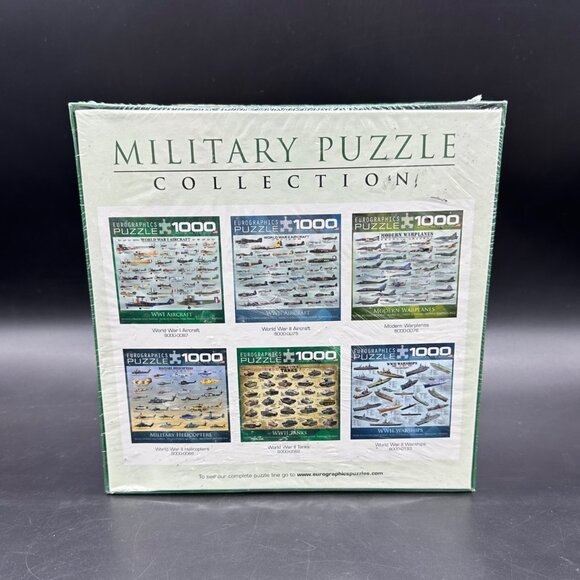 1000 Piece Jigsaw Puzzle World War II Tanks Eurographics USA Military New in Box - Picture 3 of 9